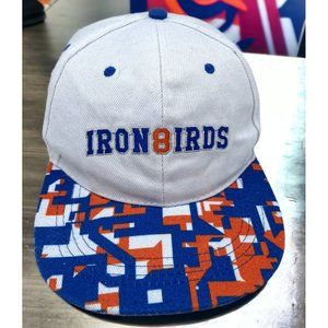 Aberdeen IronBirds Baseball Snapback Hat, White with Colorful Bill Cap